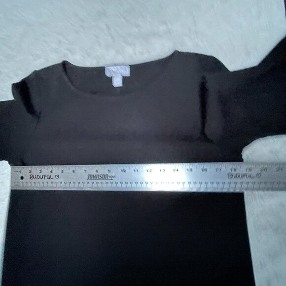 Scapa Lauren Perre Women's Tunic Dress Round Neck Bell Sleeve Medium Black - Picture 5 of 8